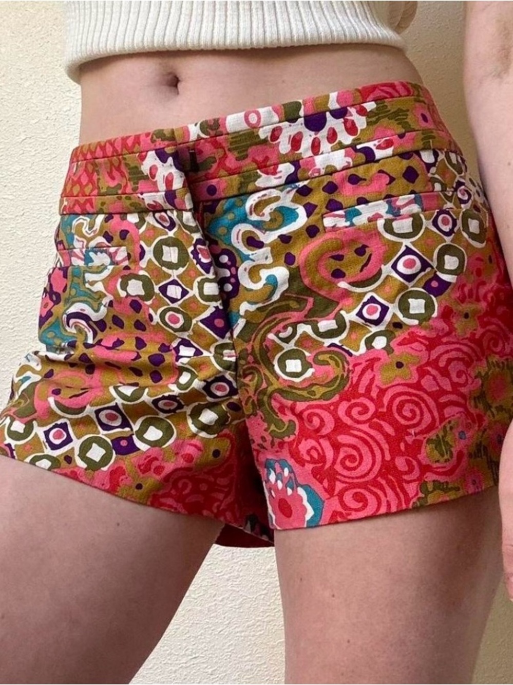 J crew pattern shorts